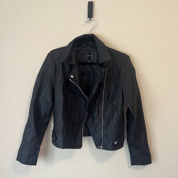 Dynamite Faux Leather Black Jacket - Picture 1 of 5